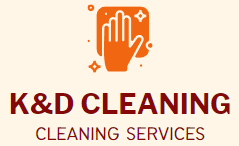 A logo for k & d cleaning services